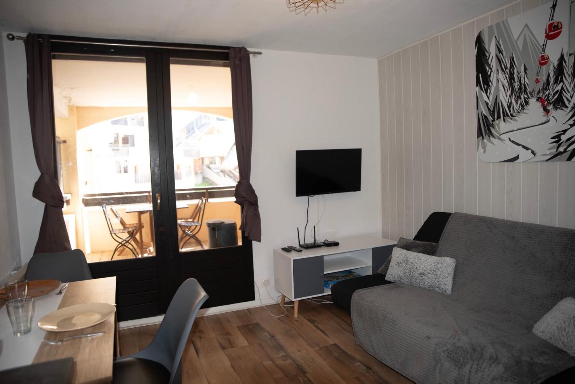 Poutran 2, Studio 4 Personnes Au Pied Des Pistes Avec Grande Terrasse Oz Eksteriør bilde